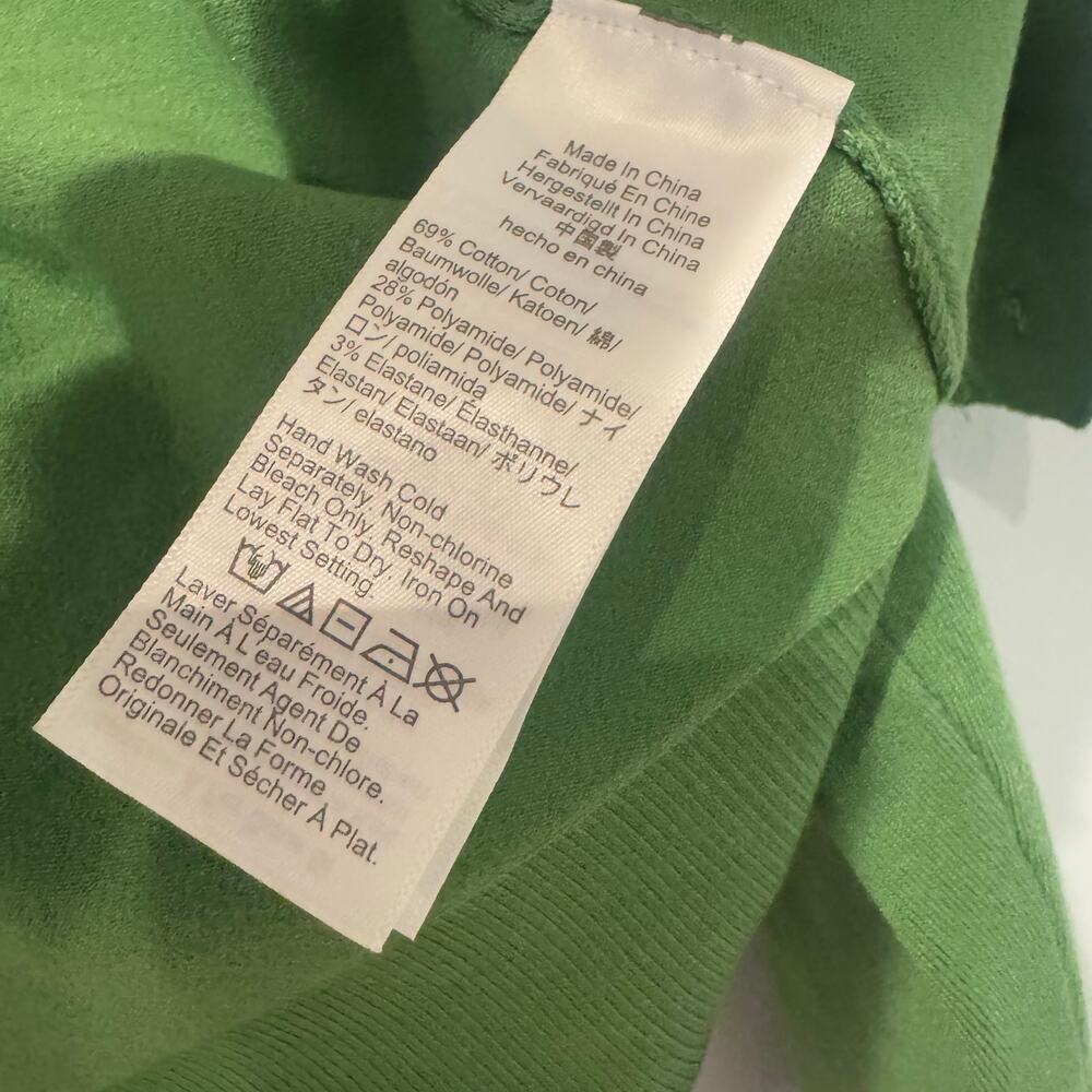 J. Crew Women's Jackie Cardigan in Premium Ultra-Fine Cotton Blend Grass S NWT - Picture 8 of 11